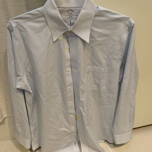 Blue and white stripe dress shirt